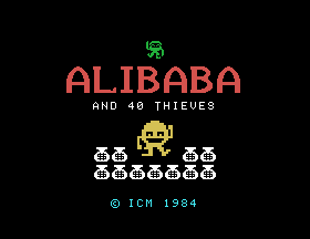Alibaba and 40 Thieves Title Screen